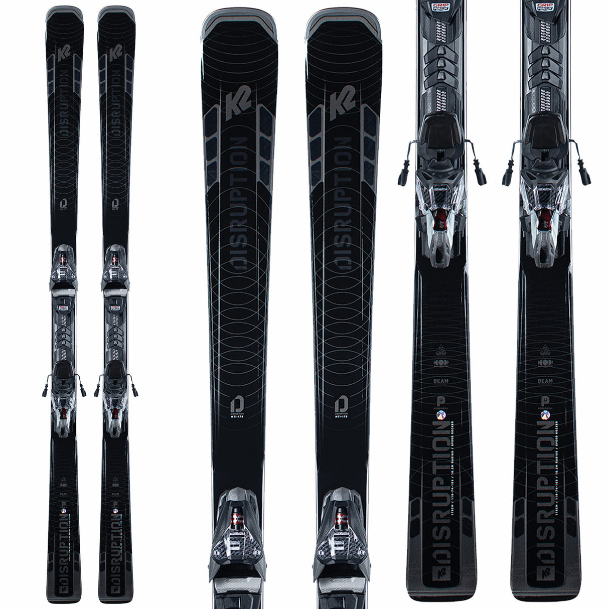 Skis K2 Disruption MTI avec fixations Marker MXCell 12
