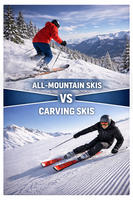 The Difference Between All-Mountain and Carving Skis