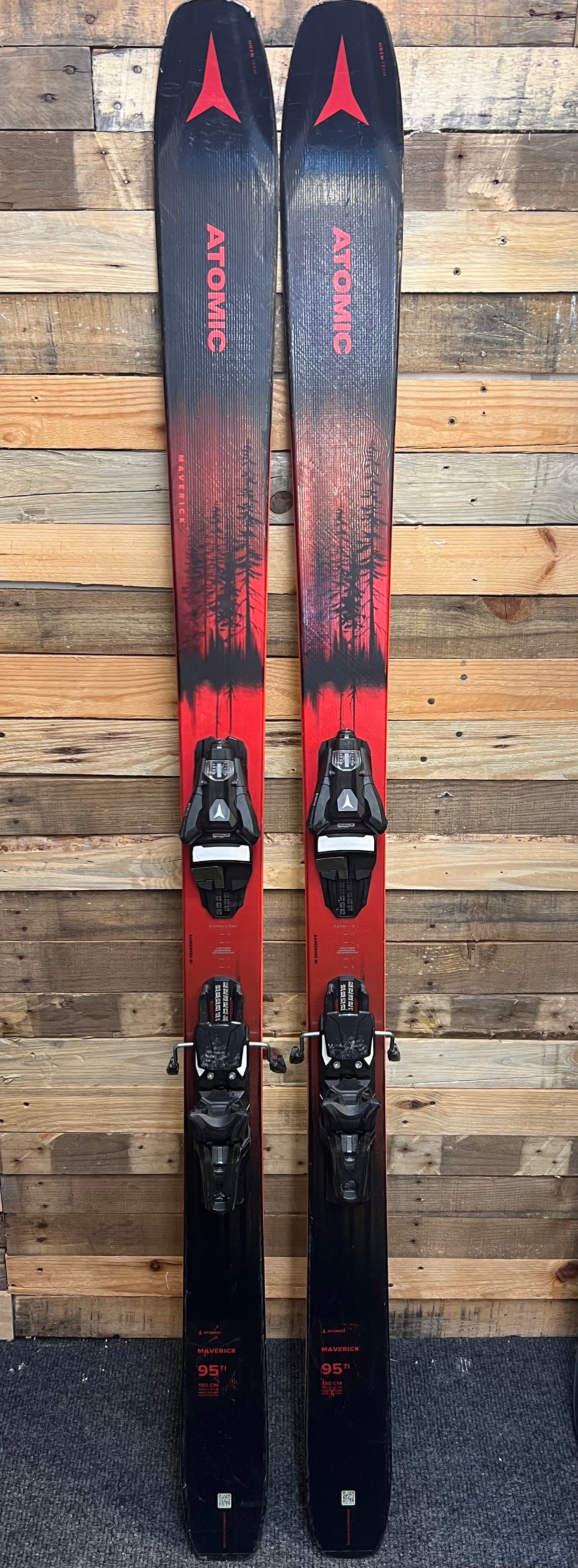 ATOMIC MAVERICK 95 TI All Mountain Freeride Ski(DISPLAY MODEL ...