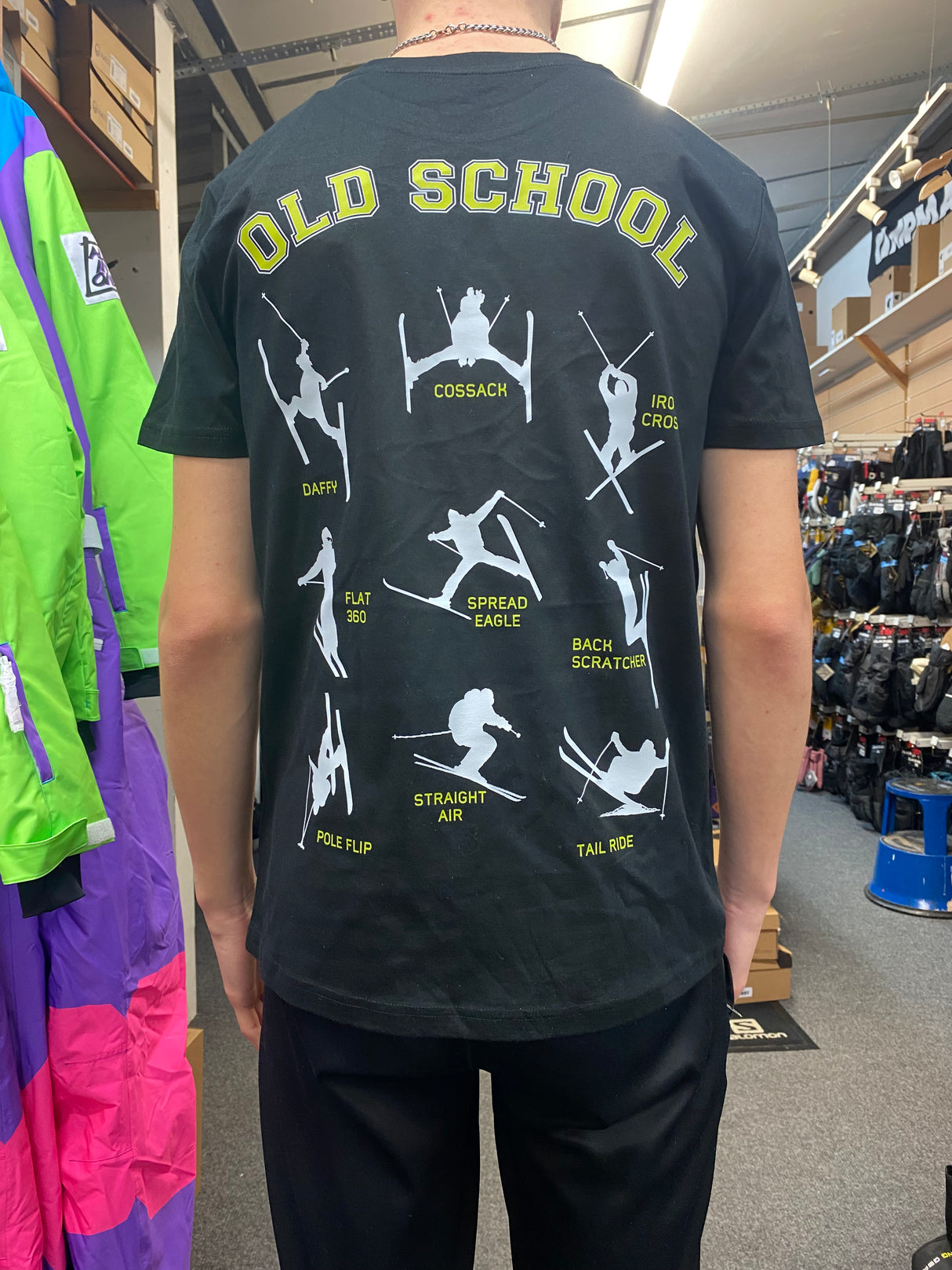 Ski Exchange Old School T-Shirt Black