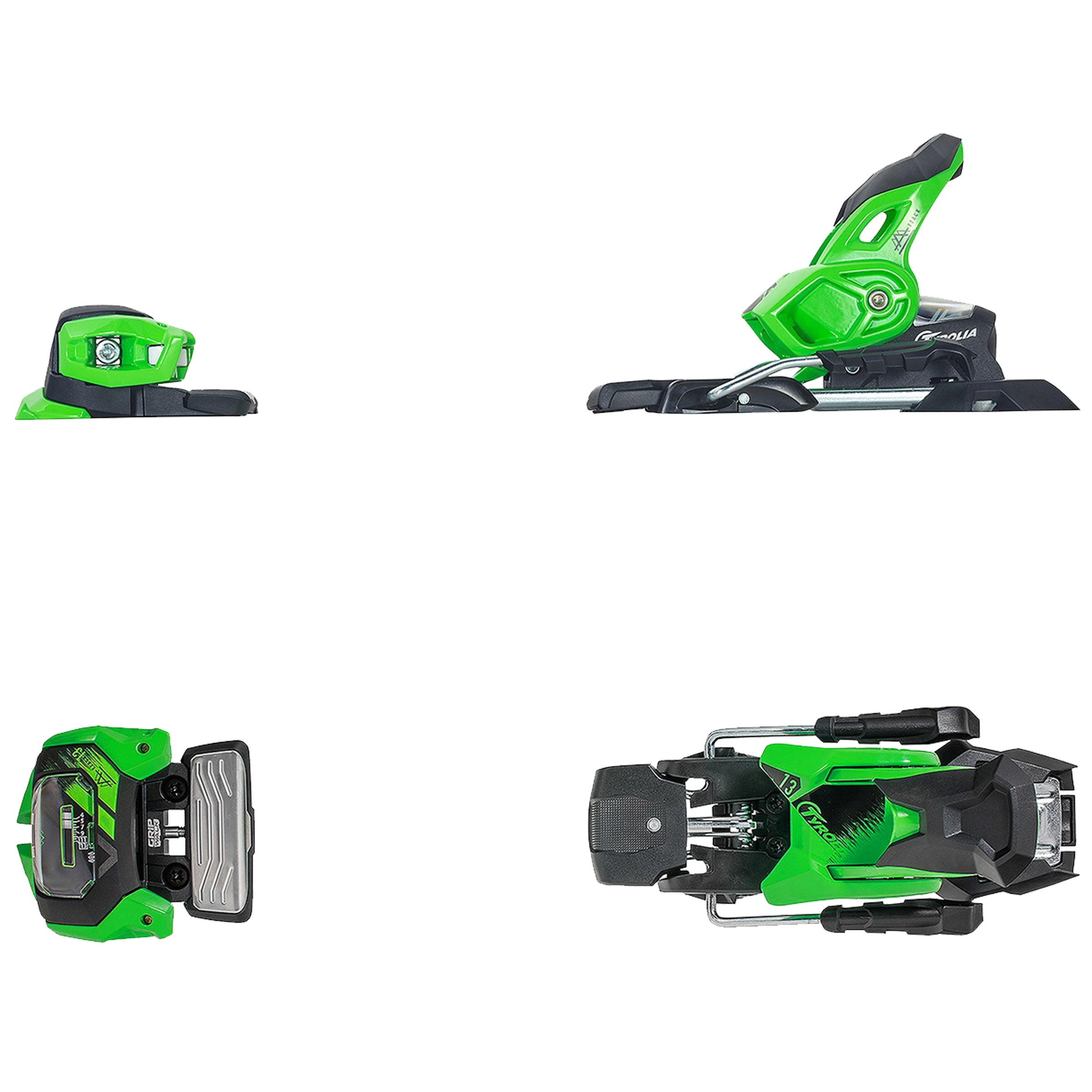 TYROLIA チロリア アタック 13 赤 取付ジグ付き ブレーキ幅選択可