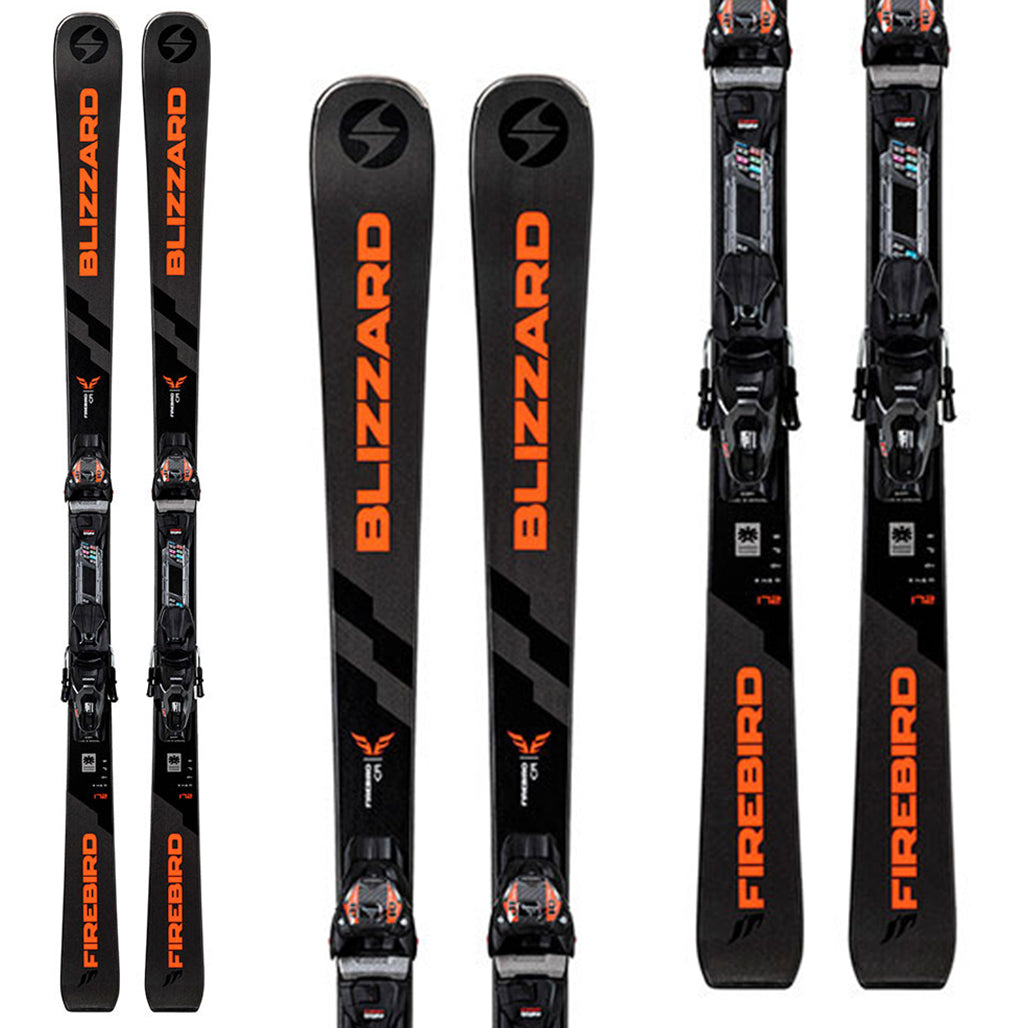 Blizzard Firebird CA skis including Marker TPC 10 bindings