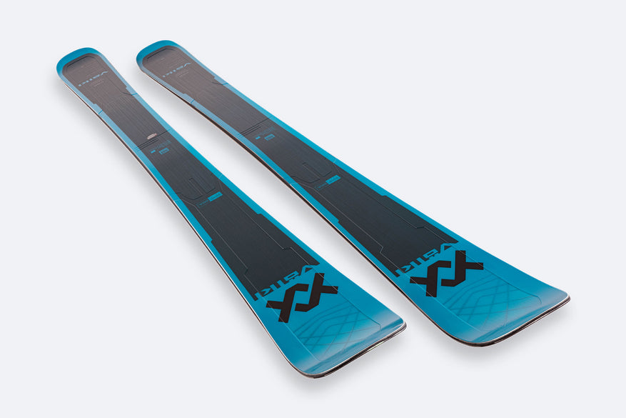 freeride skis VOLKL KENDO 88 2021, black/blue, grip walk, woodcore, carbon  tip + Marker Squire 11
