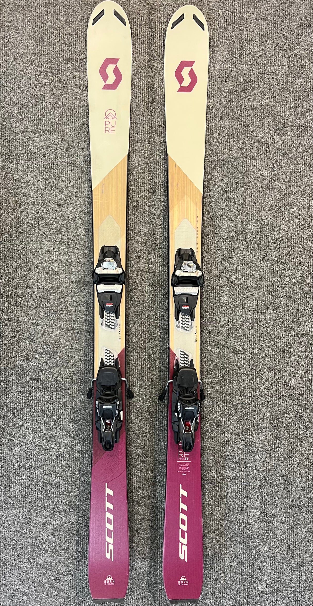 Pure 90 Ti Women Skis Inc.Market Squire Bindings  EX DEMO (154cm & 160cm)