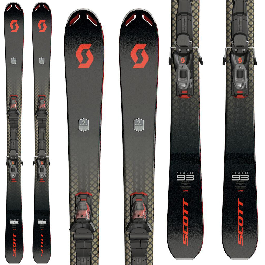 Skis légers 93 avec fixations Scott M11